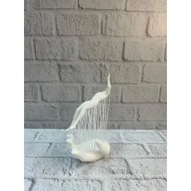 Dekoratif El Üzerinde İnsan Figürü Beyaz Minimal Sanatsal Biblo