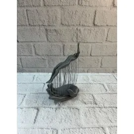 El İnsan Figürü Gri Modern Sanatsal Tasarım Salon Ve Raf Dekorasyonu İçin Özel Biblo