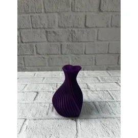 Kalpli Mor Mini Vazo 5 Cm Dekoratif Masa Üstü Aksesuar