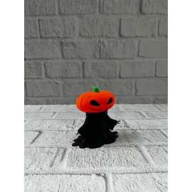 Balkabağı Figür 9Cm Cadılar Bayramı Dekoratif Biblo