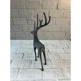 Gri Geyik Biblo Minimal Tasarım Şık Ev Aksesuarı