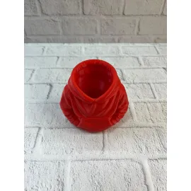 Dekoratif Kırmızı Hoodie Kalemlik 10x10 cm