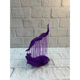 El İnsan Figürü Mor Modern Sanatsal Biblo Soyut Tasarım Salon Ve Ofis Dekoru