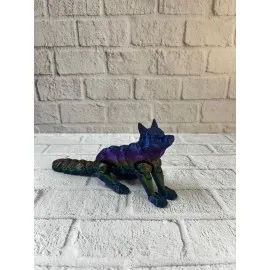 Rainbow Hareketli Kurt Masa Dekoru Esnek Eklem Yapılı