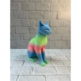 Açık Rainbow Kedi Biblo Modern Salon Ve Raf Dekoru