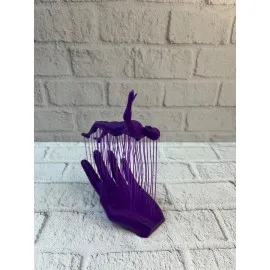 El İnsan Figürü Mor Modern Sanatsal Biblo Soyut Tasarım Salon Ve Ofis Dekoru