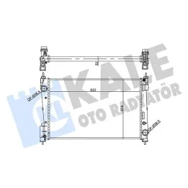 Su Radyatörü Opel Corsa D 1.3Cdti 06 Fiat Punto 1.3Dmtj 05 Mt Mekanik 622X414X32