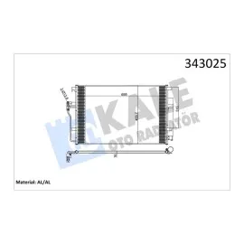 Klima Kondenseri Vw Crafter-Sprinter 672X460X16 Oto.-Mek.