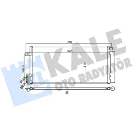 Klima Kondenseri Grande Punto-Bravo Ii-Corsa D-Linea 1.3Mtj-1.7Cdti Al/al 645X298X16