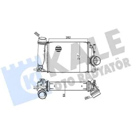 Turbo Radyatörü Intercooler Mgn Iv-Kadjar-Talisman-Scenic-Qashqai 1.5Dci- Xtrail 1.6 64X217.9X282