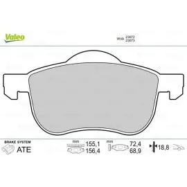 Ön Balata Volvo S60 S80 V70 Xc70 S70 97-00