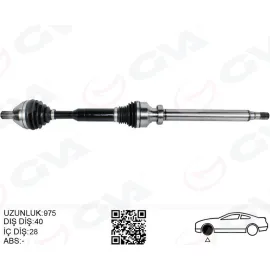 ÖN AKS KOMPLE SAG VOLVO XC60 I 10 15 D3-D4-T5-T6 XC60 II 15 D4 OTOMATİK ŞANZIMAN 8 VİTES