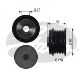 ALTERNATÖR KASNAĞI 39.2mm CMAX-FIESTA VI-FOCUS III-KUGA II-TRANSİT-CONNECT-COURIER 1.5-1.6-2.0TDCİ