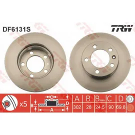 ÖN FREN AYNASI MASTER MOVANO III 2.3 DCİ 10 HAVALI 302X28X5DL