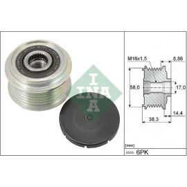 ALTERNATÖR KASNAĞI RULMANLI HYUNDAI ELANTRA VI-KONA-i10 III-i20-II-i30 1.6-1.0 T-GDi-1.0 MPi-1.2 M