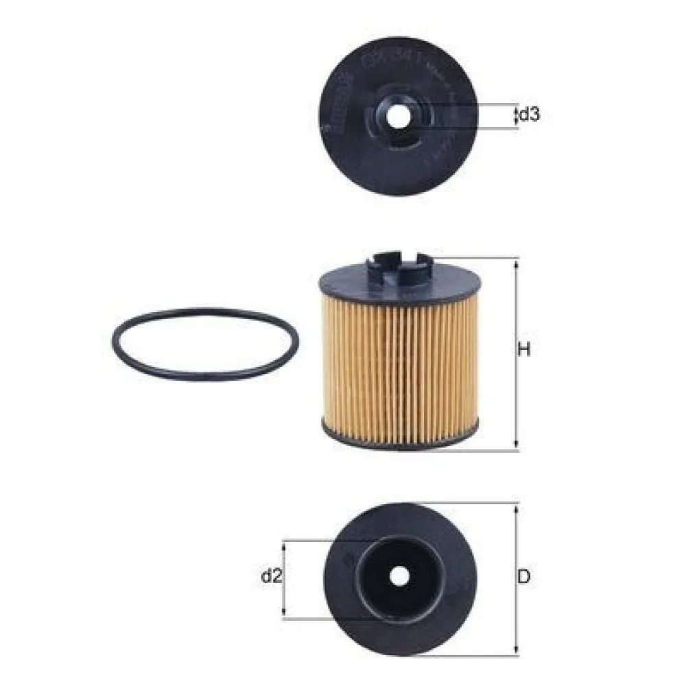 Yağ Filtresi Caddy Iii 04- -Golf Iv 00-06 -Polo-Bora-Cordoba-Leon-Toledo-Ibiza 1.4 16V-1.6 16V