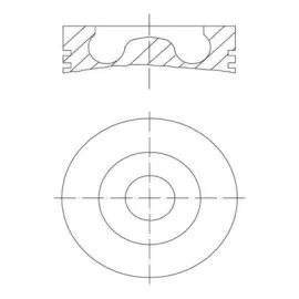 Piston 81.01 Mm (+ 0.50) Volkswagen Caddy Iii Golf V Jetta Passat 2.0 Tdi 16V 03- Azv Bkp Bkd Bvf Bmn Bmm