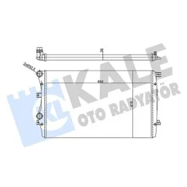 Su Radyatörü Audi A3-Seat Altea-Leon-Toledo Iii-Skoda Octavia Iii-Superb Ii-Yeti Ii-Vw Beetle-Caddy Ii-Iv-Eos-Golf V-Vi-Jetta Iii-Iv-Passat-Scirocco-Touran 1.4Tsi 1.9Tdi 04 Mt Mekanik 650X416X34