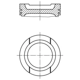 033Pi00001100 Motor Piston Segman Std Polo-Golf Iv 1.6 B Aft-Akl-Aek 81.01