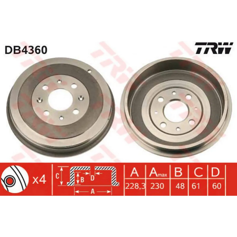 ARKA KAMPANA GRANDE PUNTO-PUNTO EVO-CORSA D 09 ADAM 14 4 DELİK 228.3x48