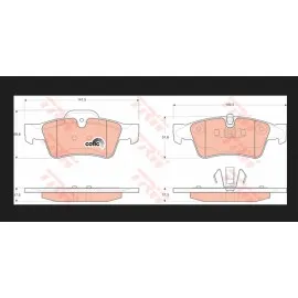 FREN BALATASI ARKA (141.5mm) W164 M SERISI  06- (TAMIR TAKIM KIT)