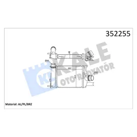 İNTERCOOLER DACIA LOGAN II-MCV II-SANDERO II-RENAULT CLIO IV 0.9 TCE 12