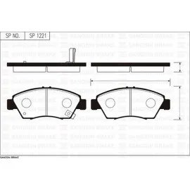 ÖN BALATA CIVIC 1.4-1.5-1.6IE-1.7-2.0 91-05 GDB1183-GDB3375 45022S04V11-45022S04V12-45022S5AJ00