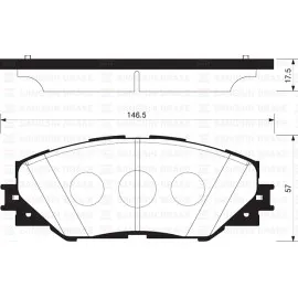 Ön Balata Rav4 Iii 2.0 Vvt-İ-2.2D-4D-2.2D-Cat 06 Gdb3424