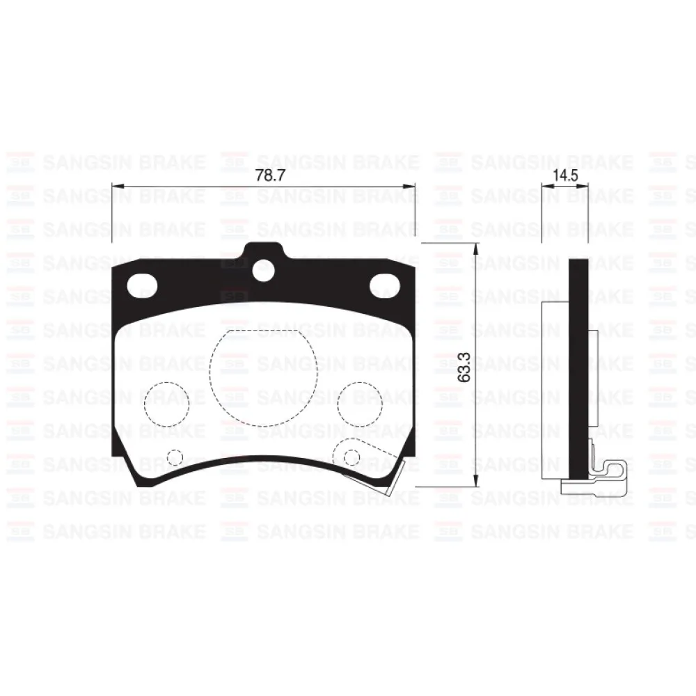 Ön Balata Disk Kia Pride 05 Mazda 121 90 Gdb773