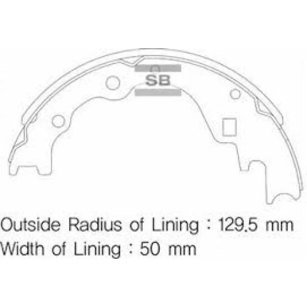 Arka Pabuç Balata Kia Besta 2.2 96- 2.5D 03- 2.7D 99 2.5Crdi 10- 260X50 Gs8523