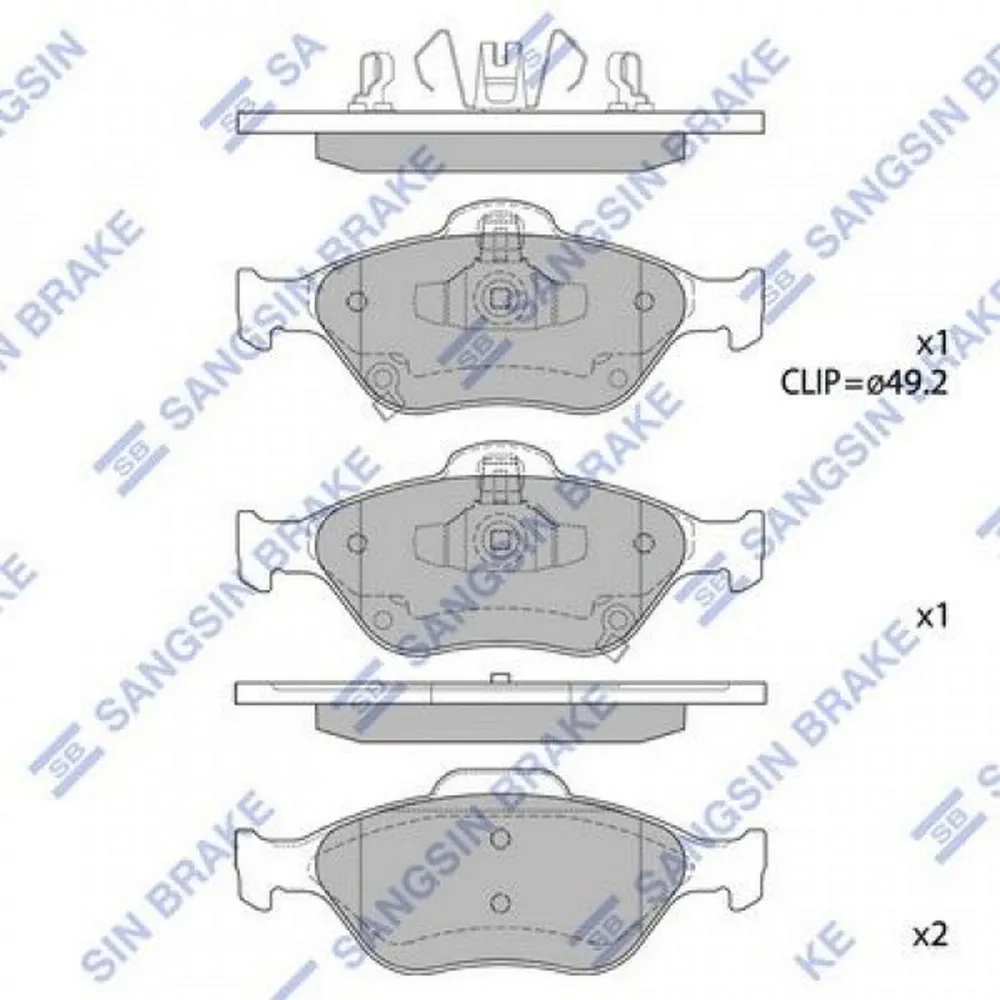 ÖN BALATA YARIS 06 GDB3457