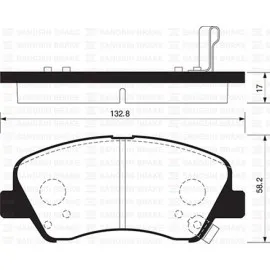 Ön Balatasi Accent Blue 11 Rio 12 58101-1Ra00