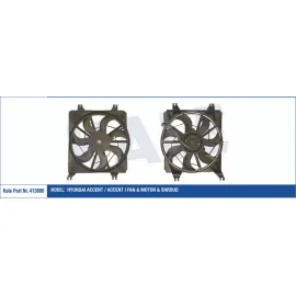 FAN MOTORU DAVLUMBAZLI HYUNDAI ACCENT-ACCENT I 120W-312mm