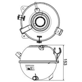 Genleşme Kavonozu Caddy Iii-Golf V-Vi-Plus-Jetta Iii-Iv-Passat-Scirocco-Sharan-Tiguan-Touran-A3-Q3