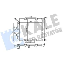 Klima Kondenseri Astra H L48 -Zafira B A05 Al/al 405X385X18