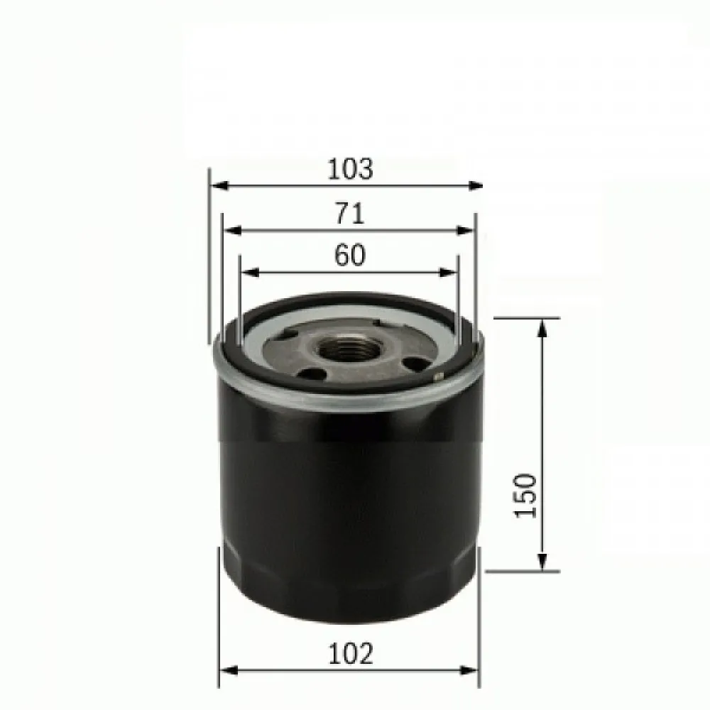 Yağ Filtresi Hyundai Hd35 4000Cc H100 Kamyonet Ym-Mitsubishi Canter Turbo-Prestige Wp1045 X