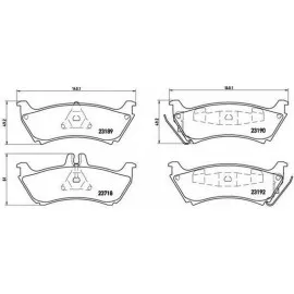 Fren Balatasi Arka Mercedes Ml-Class W163 98 05
