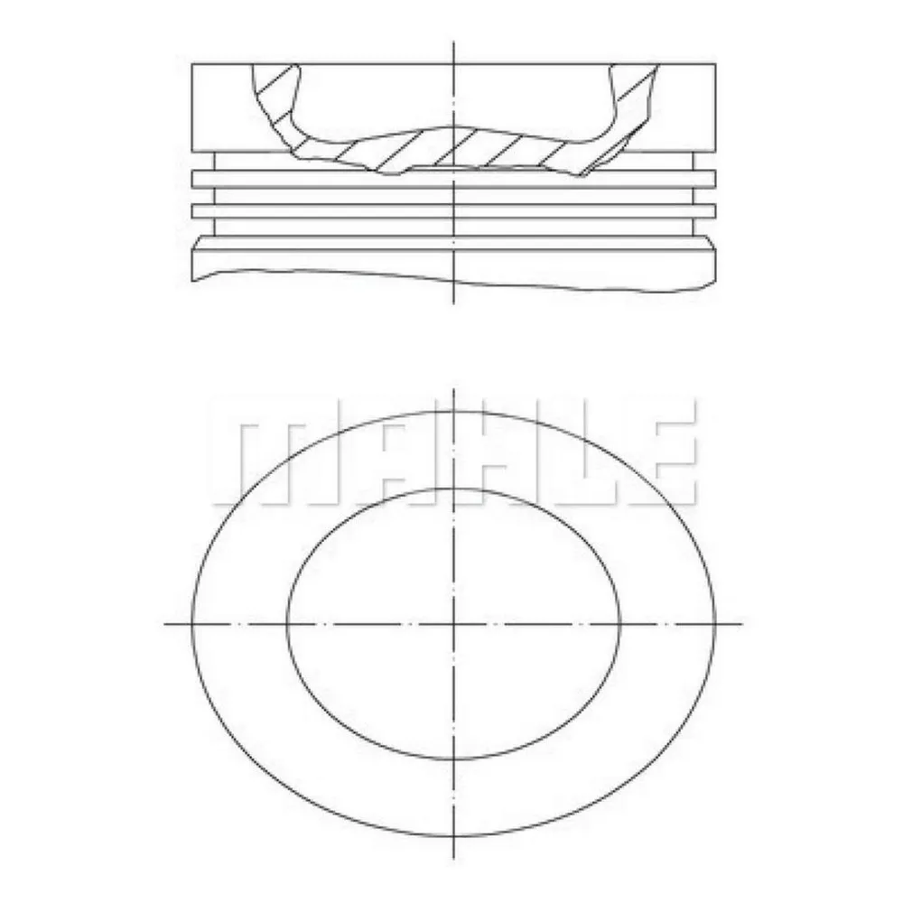 PISTON SEGMAN 81.50MM 0.50 AMAROK CADDY III-IV GOLF VI 2.0 TDI 05- CKUB CFHC CBBB CBDC CLCA