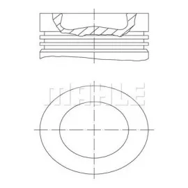 PISTON SEGMAN 81.50MM 0.50 AMAROK CADDY III-IV GOLF VI 2.0 TDI 05- CKUB CFHC CBBB CBDC CLCA