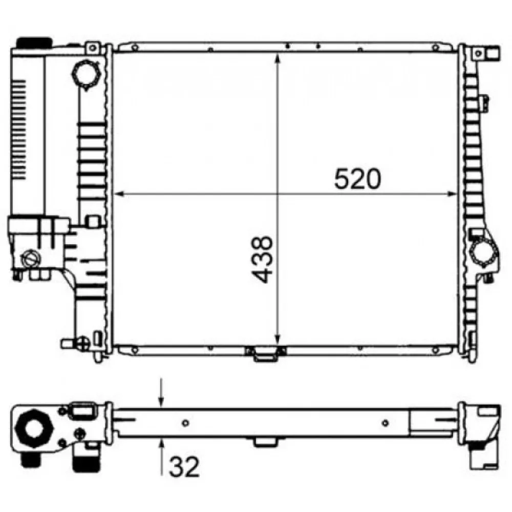 Motor Su Radyatoru Bmw M20 B20 B25 M50 B20 E34 90 95 M40 E30 87 91