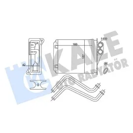 Kalorifer Radyatoru Arka Mercedes Sprinter 906 06 . Vw Crafter 30-35-50 06