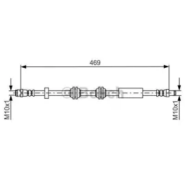 FREN HORTUMU ÖN MERCEDES W205 S205 C205 A205 C257 W213 S213 C238