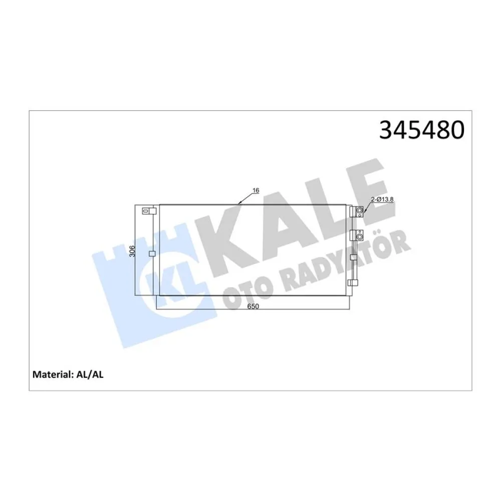 Kondenser Al/al Jaguar Xtype