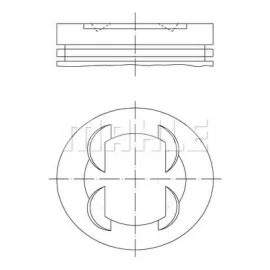 PISTON 73.40MM STD CORSA D ADAM AVEO 1.4 8V 08- A14XER A14XEL