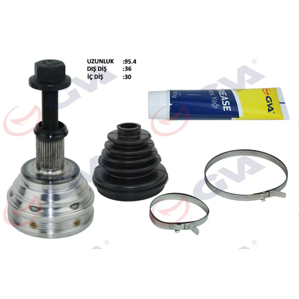 AKS KAFASI DIŞ ÖN GOLF 5/6-A3-LEON-OCTAVIA 1.6/1.6FSI 102 hp MAN./AUTO. 36x30x59.5 95.5mm