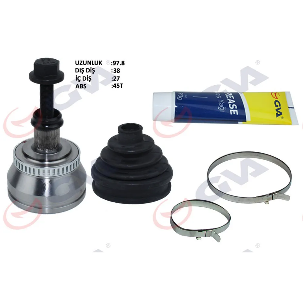 AKS KAFASI DIŞ ÖN PASSAT 1.9TDI 01-05 ABS Lİ 45DİŞ 130HP AVF 38x27x59.5 97.5mm