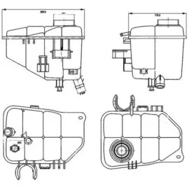 Radyator Yedek Su Deposu Mercedes W203 Cl203 S203 C209 A209