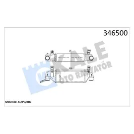 Turbo Radyatörü Intercooler Connect 02 338X127X73 Al-Pl-Brz