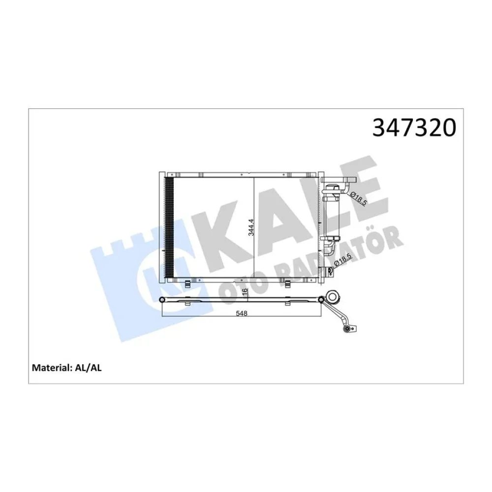 Kondanser Ford Transit Courier 1.5Tdci