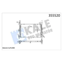 RADYATÖR BRAZING FORD C-MAX II-GRAND C-MAX-FOCUS III-TRANSIT CONNECT 1.5 TDCI